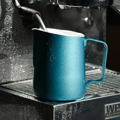 WPM #16 Long Sharp Spout Espresso Steaming Milk Frothing Pitcher | Stainless Steel | Milk Jug & Barista Tools for Cappuccino & Latte Art, For Amateurs, Professionals & Coffee Lover, 500 ML