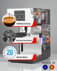 Briel A3 Espresso Coffee Machine with Cream Filter and Cappuccino Steamer Briel A3 Espresso Coffee Machine with Cream Filter and Cappuccino Steamer