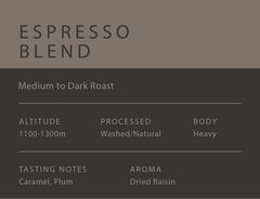 Espresso Blend - 80% Arabica / 20% Robusta