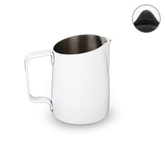 WPM #06 Round Spout Espresso Steaming Milk Frothing Pitcher | Stainless Steel | Milk Jug & Barista Tools for Cappuccino & Latte Art, For Amateurs, Professionals & Coffee Lover, 450 ML