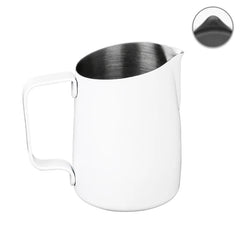 WPM #07 Sharp Spout Espresso Steaming Milk Frothing Pitcher | Stainless Steel | Milk Jug & Barista Tools for Cappuccino & Latte Art, For Amateurs, Professionals & Coffee Lover, 450 ML