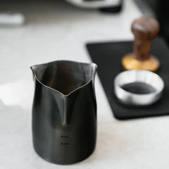 WPM KIMERA Tri-Spout Handleless Espresso Steaming Milk Frothing Pitcher | Stainless Steel | Milk Jug & Barista Tool for Cappuccino & Latte, Amateurs, Professionals & Coffee Lover, 500 ML