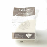 Origami Coffee Paper Filters, Cone Shaped, Disposable, 100 Count, Made in Japan