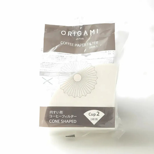 Origami Coffee Paper Filters, Cone Shaped, Disposable, 100 Count, Made in Japan