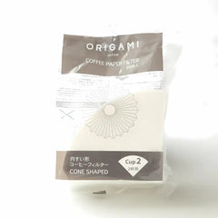Origami Coffee Paper Filters, Cone Shaped, Disposable, 100 Count, Made in Japan