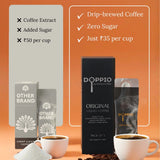 Doppio Liquid Coffee - Starter Pack | Original, Hazelnut & Salted Caramel (15 Sachets - Ready in Seconds)