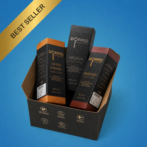Doppio Best Seller Liquid Coffee Combo - Original, Hazelnut & Salted Caramel