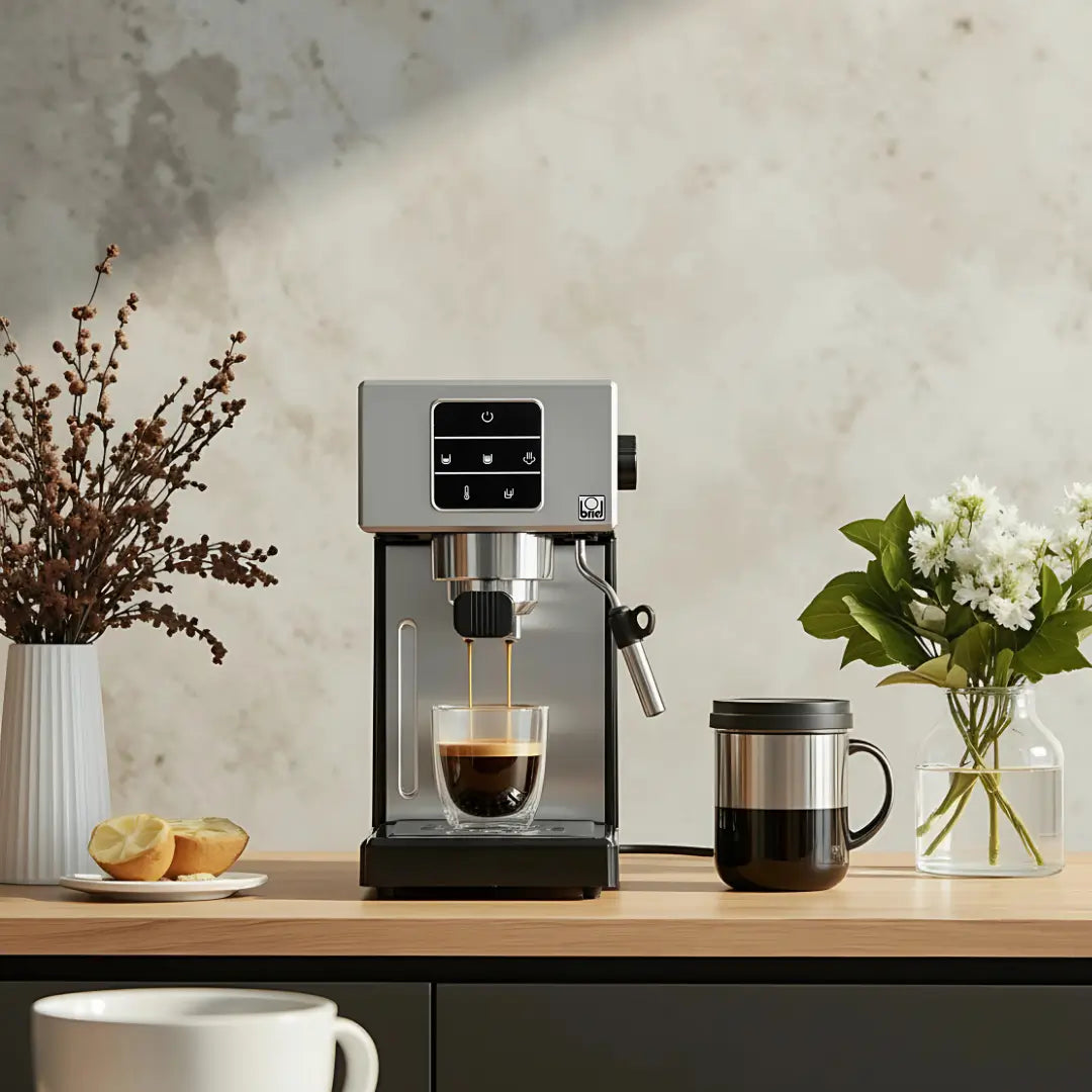 Briel A3 Espresso Coffee Machine with Cream Filter and Cappuccino Steamer