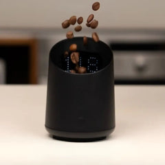 Subminimal Subscale - Digital Coffee Measuring Cup, Invisible LED Display, Touch Activated, USB-C Rechargeable - 400 mAh Battery, IPX-4 Splash Resistant, BLACK