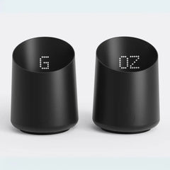 Subminimal Subscale - Digital Coffee Measuring Cup, Invisible LED Display, Touch Activated, USB-C Rechargeable - 400 mAh Battery, IPX-4 Splash Resistant, BLACK