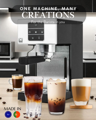 Briel A3 Espresso Coffee Machine with Cream Filter and Cappuccino Steamer