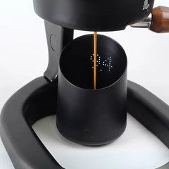 Subminimal Subscale - Digital Coffee Measuring Cup, Invisible LED Display, Touch Activated, USB-C Rechargeable - 400 mAh Battery, IPX-4 Splash Resistant, BLACK