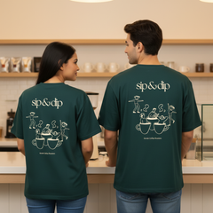 Korebi Sip & Dip Oversized T-Shirt (Unisex) – Size Down Recommended