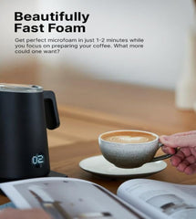 Subminimal NanoFoamer Pro GEN-1, 220 ML Automatic Hands-free Hot & Cold Milk Microfoam Maker, 400W, Black