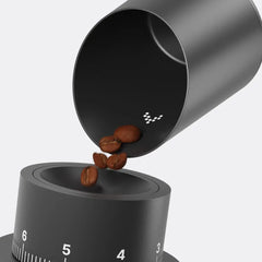 Subminimal Subscale - Digital Coffee Measuring Cup, Invisible LED Display, Touch Activated, USB-C Rechargeable - 400 mAh Battery, IPX-4 Splash Resistant, BLACK
