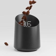 Subminimal Subscale - Digital Coffee Measuring Cup, Invisible LED Display, Touch Activated, USB-C Rechargeable - 400 mAh Battery, IPX-4 Splash Resistant, BLACK