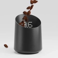 Subminimal Subscale - Digital Coffee Measuring Cup, Invisible LED Display, Touch Activated, USB-C Rechargeable - 400 mAh Battery, IPX-4 Splash Resistant, BLACK