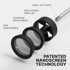 Subminimal Handheld NanoFoamer Lithium Rechargeable, BLACK