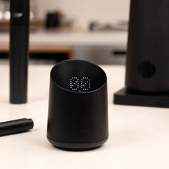 Subminimal Subscale - Digital Coffee Measuring Cup, Invisible LED Display, Touch Activated, USB-C Rechargeable - 400 mAh Battery, IPX-4 Splash Resistant, BLACK