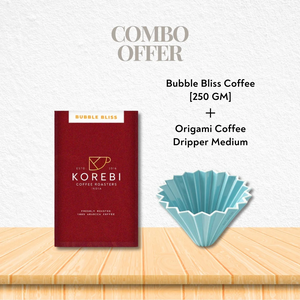[COMBO] Origami Coffee Dripper Medium +  Bubble Bliss Coffee (250 GM)