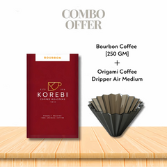 [COMBO] Origami Coffee Dripper Air Medium +  Bourbon Coffee (250GM)