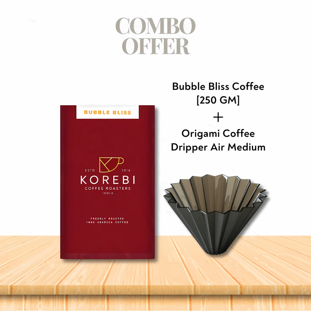 [COMBO] Origami Coffee Dripper Air Medium +  Bubble Bliss Coffee (250 GM)