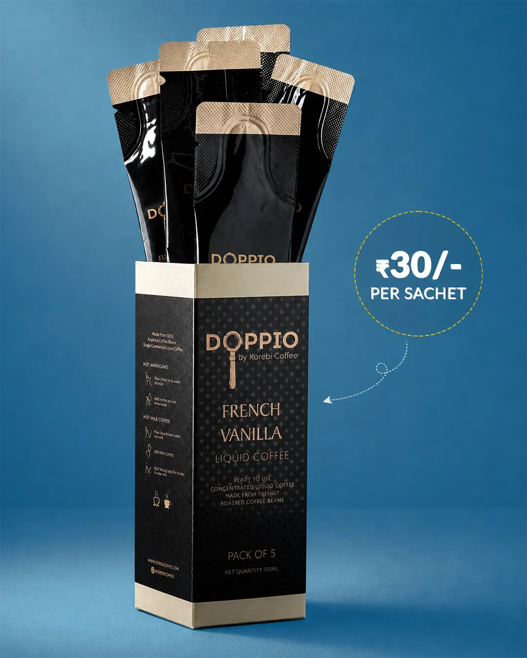 French Vanilla - Doppio Liquid Coffee Concentrate