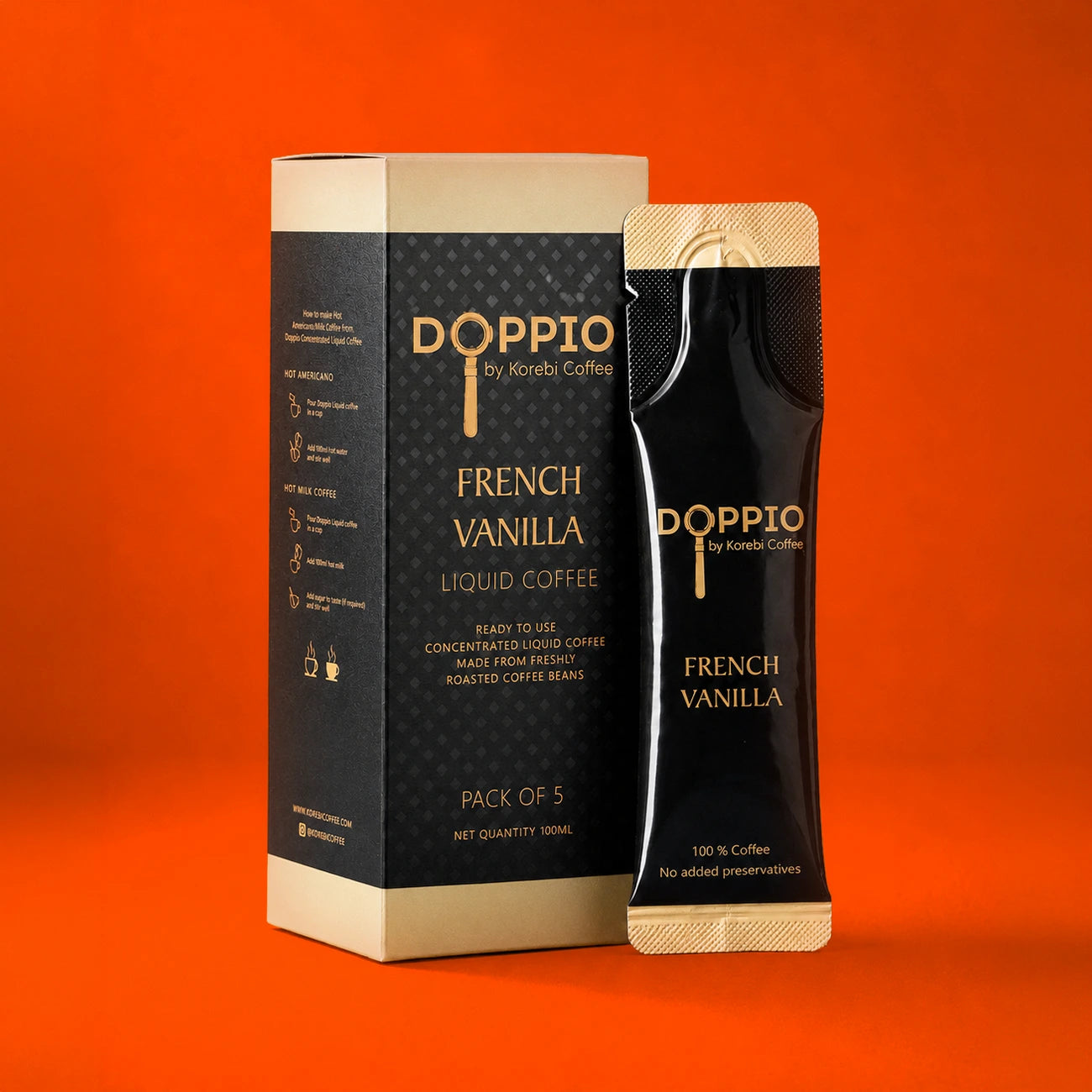 French Vanilla - Doppio Liquid Coffee Concentrate