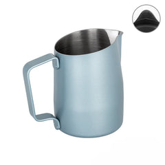WPM #06 Round Spout Espresso Steaming Milk Frothing Pitcher | Stainless Steel | Milk Jug & Barista Tools for Cappuccino & Latte Art, For Amateurs, Professionals & Coffee Lover, 450 ML
