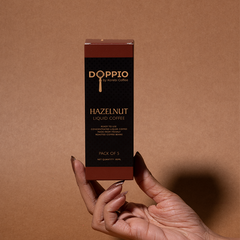 Hazelnut - Doppio Instant Liquid Coffee Concentrate (Pack of 30 Sachets)