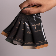 Hazelnut - Doppio Instant Liquid Coffee Concentrate (Pack of 30 Sachets)