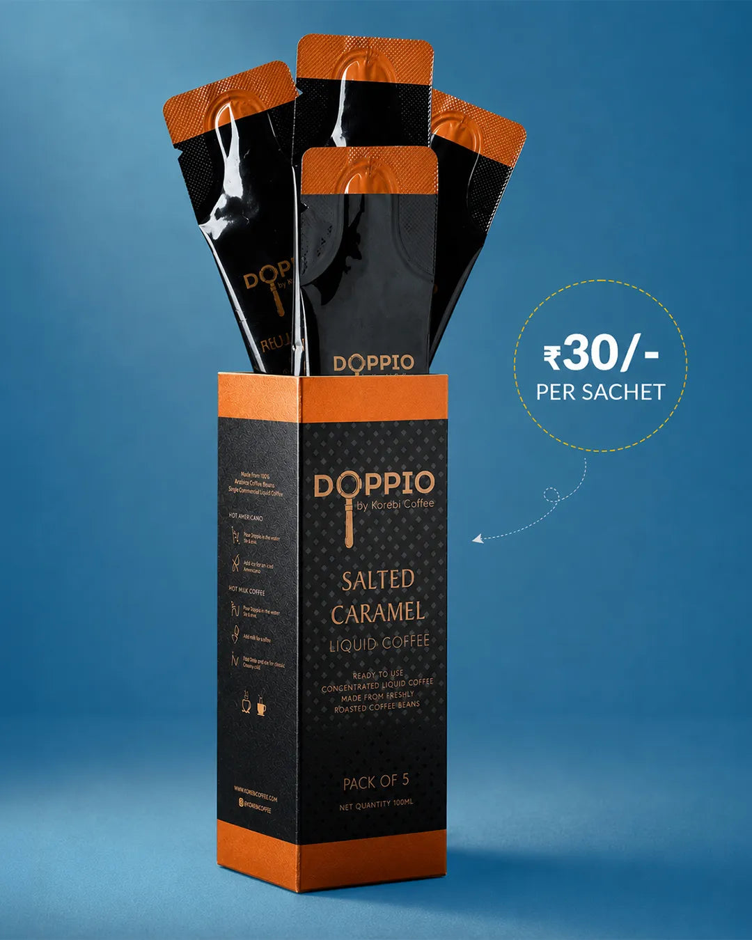 Salted Caramel - Doppio Instant Liquid Coffee Concentrate