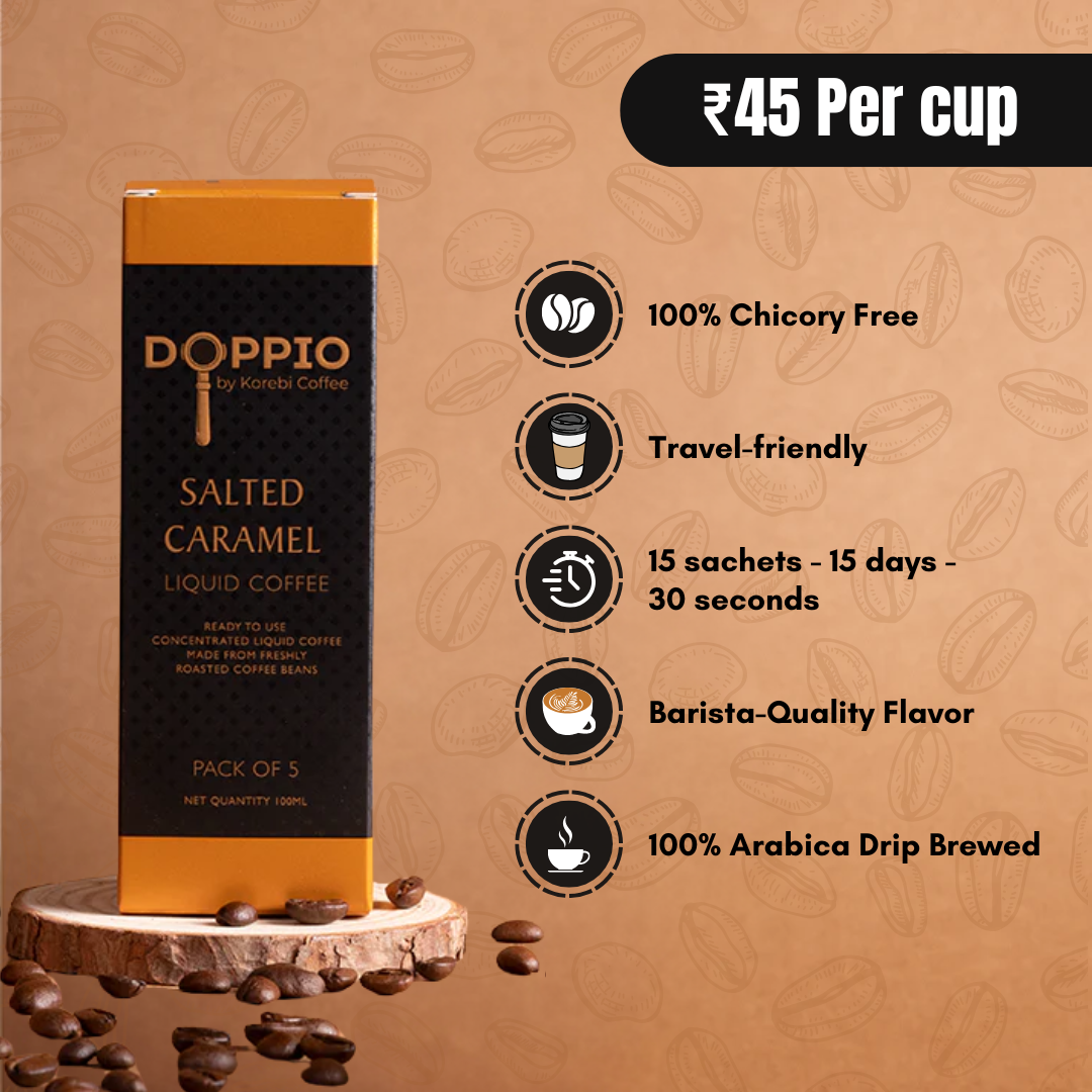 Salted Caramel - Doppio Instant Liquid Coffee Concentrate
