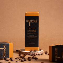 Salted Caramel - Doppio Instant Liquid Coffee Concentrate (Pack of 30 Sachets)