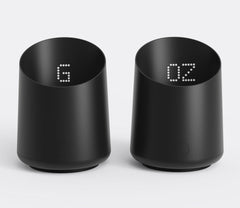 Subminimal Subscale - Digital Coffee Measuring Cup, Invisible LED Display, Touch Activated, USB-C Rechargeable - 400 mAh Battery, IPX-4 Splash Resistant, BLACK
