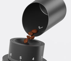 Subminimal Subscale - Digital Coffee Measuring Cup, Invisible LED Display, Touch Activated, USB-C Rechargeable - 400 mAh Battery, IPX-4 Splash Resistant, BLACK