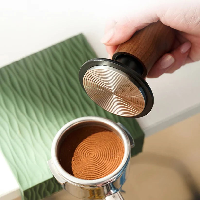 WPM Spring Loaded Tamper with Wooden Handle (58mm)