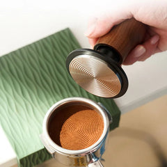 WPM Spring Loaded Tamper with Wooden Handle (58mm)