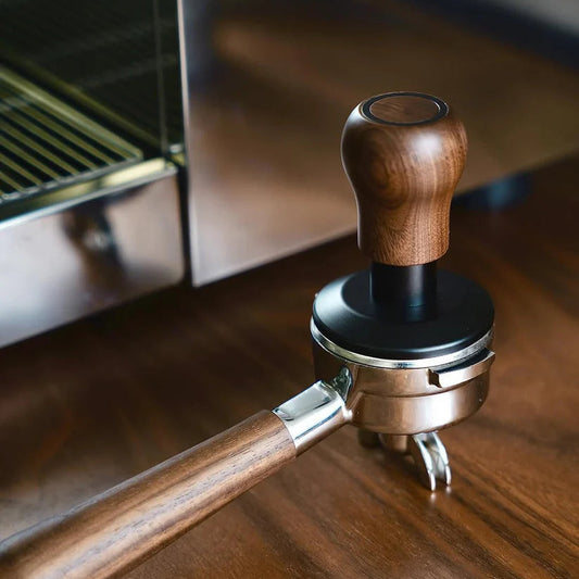 WPM Spring Loaded Tamper with Wooden Handle (58mm)